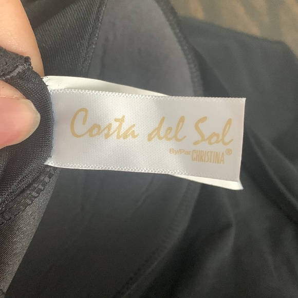 NWT Costa Del Sol Bathing suit size 24W black/blue,tan - Picture 7 of 8
